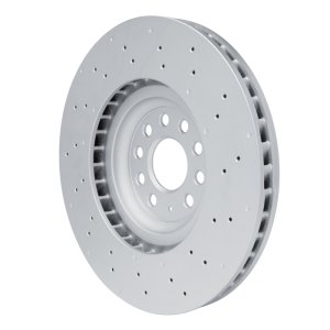 Audi S3 Brake Rotor (1) - Front - R1 Concepts - GeoSPEC Coated + Drilled - `22-`25